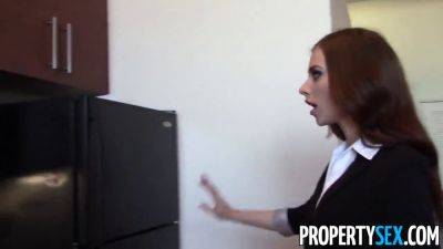 Anya Olsen, the hot real estate agent, gets her cherry smashed by a virgin client - sexu.com