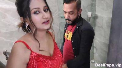 Honey Moon In Indian Couple On Having Sex Hot Young Wife Giving Blowjob - hclips.com - India